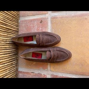 Phyllis Poland brown suede …
